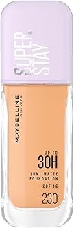 New York Super Stay Lumi-Matte Liquid Foundation For All Skin - 230, Up To 30H Long Wear, Water&Transfer Proof. Full Comes With Non-Comedogenic & Vegan Formula | 35Ml