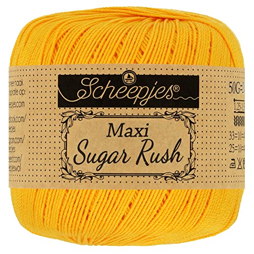 - Maxi Sugar Rush 208 Filato - 10x50g giallo oro