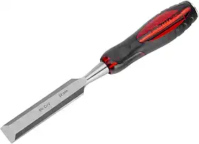 MTX Formão Olho de Tigre Chanfro 7/8" (22 mm) – Aço Inox 65 HRC com Cabo de Dois Componentes