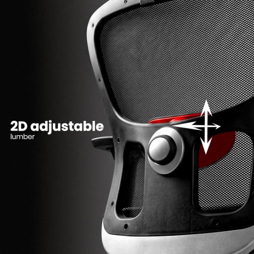 Image of Make My Chairs Jazen Plus 2026 | Ergonomic Mesh Office Chair for Work| 5 Years Warranty |Synchro Tilt Recline Mechanism | Adjustable Armrest | 2D Adjustable Lumbar | High Back
