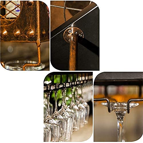 Rangement au plafond porte-bouteille pour un bar de salon convivial - 4