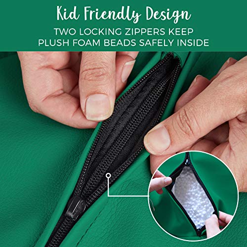 Factory Direct Partners 10479-Gn Softscape Dew Drop Bean Bag Chair With Supportive High-Back Design - Green #TOP4