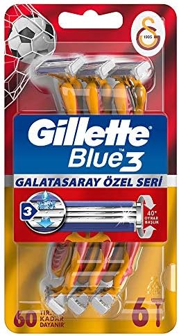 Gillette Blue3 Kullan At Tıraş Bıçağı Galatasaray Taraftar Paketi 6'lı