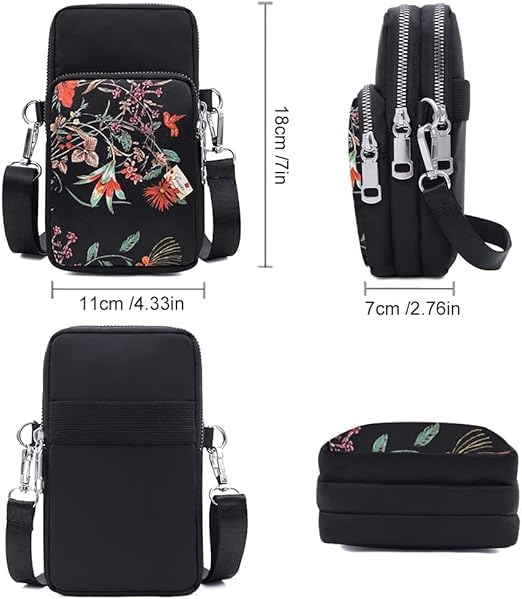 Image of Crossbody Mobile Sling Bag for Women |Stylish Phone Pouch with Detachable Strap & Adjustable Keychain|Mobile Purse|Versatile Mobile Pouch for Women