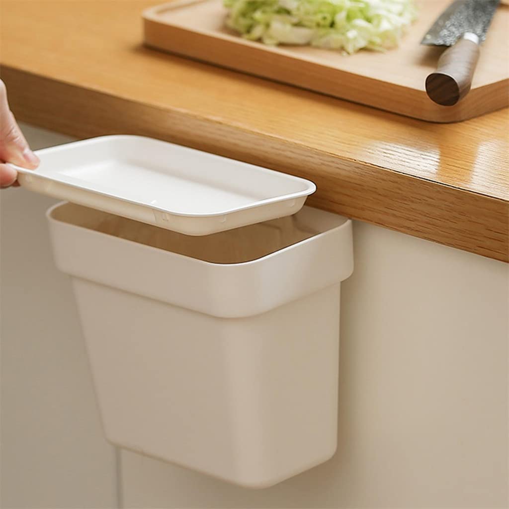 Wall Mounted Trash Bin Waste Bin Kitchen Garbage Can Dustbin Recycle Bin for Cupboard Kitchen Cabinet Toilet Bedroom Home