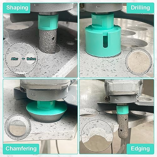 LEKOMESH Punte Diamantate per Piastrelle - 7 pezzi...