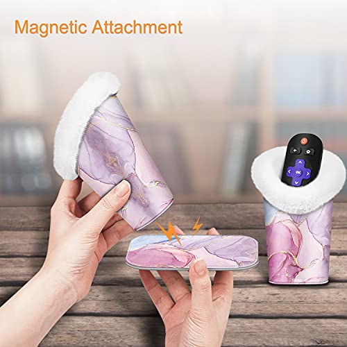 Image of FINTIE Plush Lined Double Eyeglasses Holder with Magnetic Base, Glasses Stand Case Organizer for Desk, Nightstand, Office
