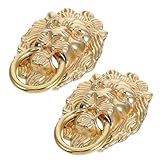 Materiale: realizzata in , questa maniglia è resistente all'usura e all'invecchiamento, garantendo rimanga un pezzo prezioso per anni, maniglie per mobili eleganti, batacchio decorativo a forma di leone