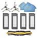 HALIEVE Filter Bürste Wischtuch Ersatzteile Zubehör Set für Ecovacs DEEBOT OZMO 900 OZMO 905 Staubsauger Roboter (11 Stück)