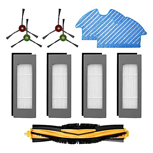 HALIEVE Filtro Spazzola Panno Pezzi di Ricambio Accessori Set per Aspirapolvere Robot Ecovacs DEEBOT OZMO 900 OZMO 905 (11 Pezzi)