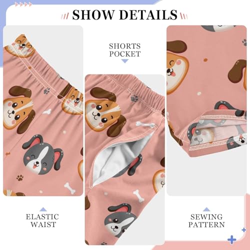 ZZKKO Cute Dogs Smile Face Dog Boys Pants for Kids Jogger Pants with Pockets S-XL4