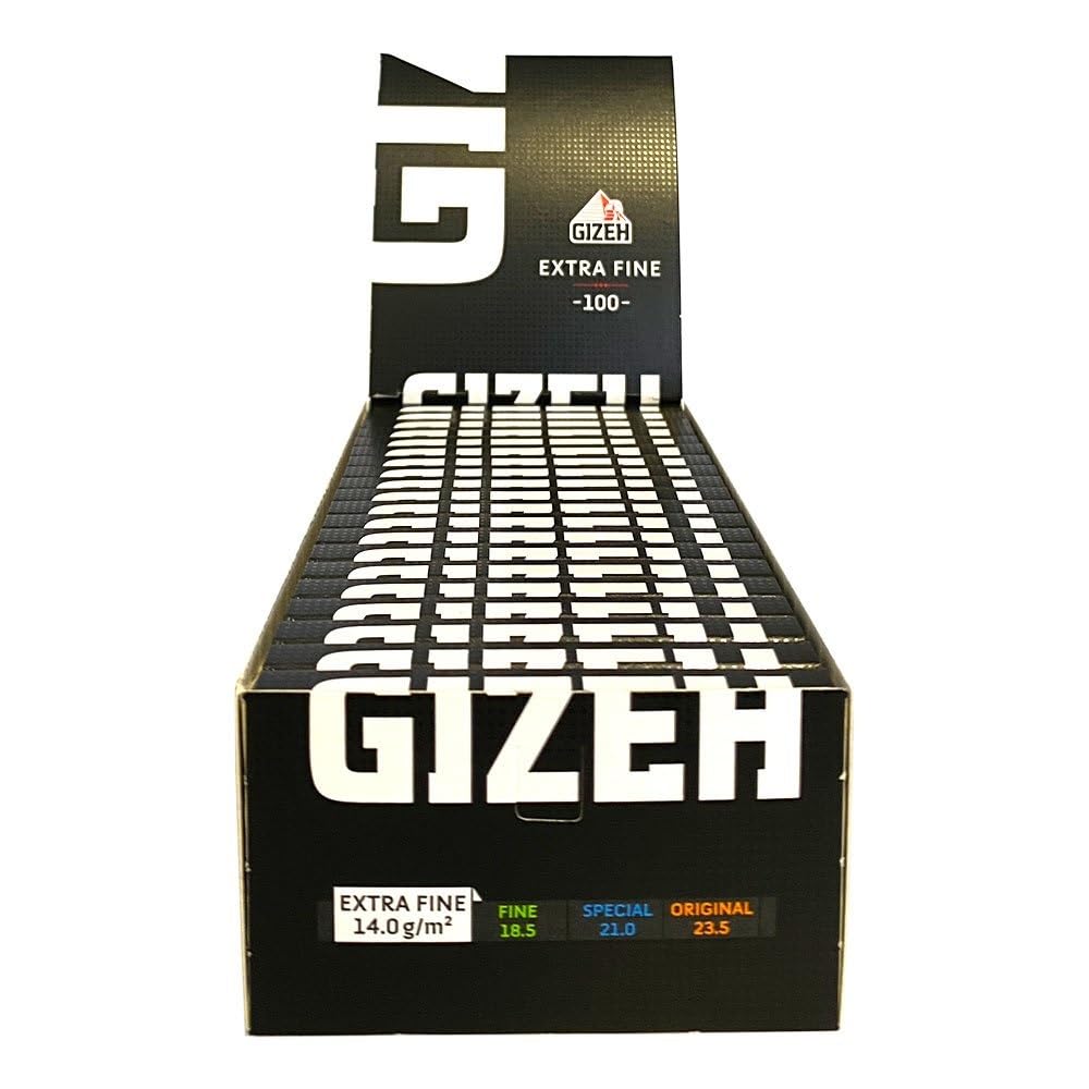 GIZEH Unbleached, Extra Fine Papers, 100 Blatt Pro Heftchen - Papergu