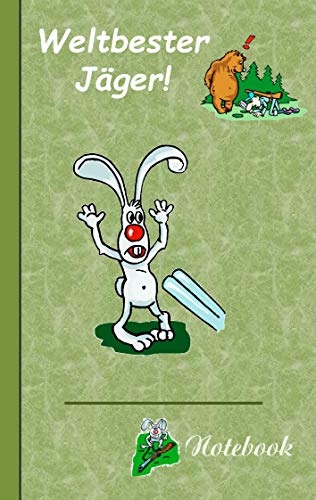 Weltbester Jäger: Motiv Notizbuch, Notebook, Einschreibbuch, Tagebuch, Kritzelbuch im praktischen Pocketformat