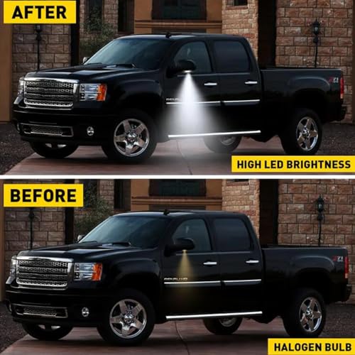 Lámpara LED para espejo lateral Chevy Silverado 2011-2014, Pack de 2 miniatura 6