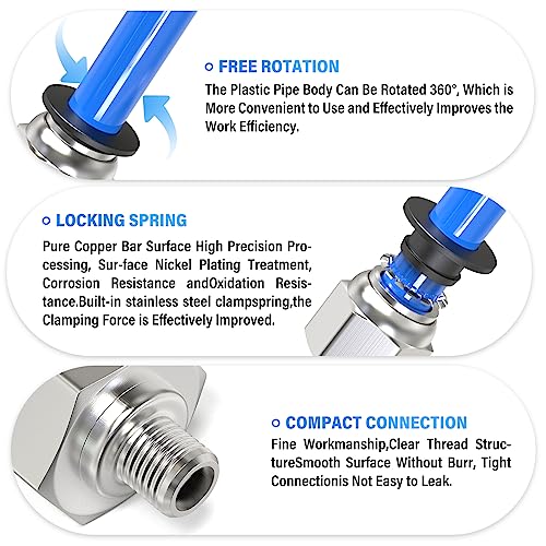 Image of TAILONZ 4mm Tube OD x M6 Male Straight Push to Connect Fitting 2pcs