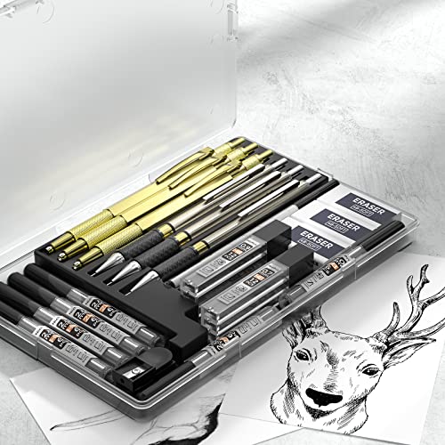Nicpro MG368 Gold Art Mechanical Pencil Set thumb #6