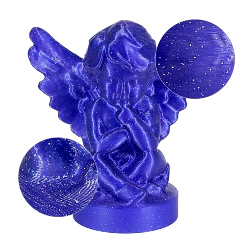 Image of iSANMATE 3D Printer Filament, Transparent Glitter Blue PLA Filament 1.75 mm, 3D Printing Filament 1KG /2.2lb