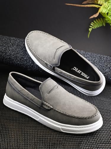 Image of Prolific Men's Slip-On Sneaker Cum Loafer Shoes | Cushioned Footbed Finish