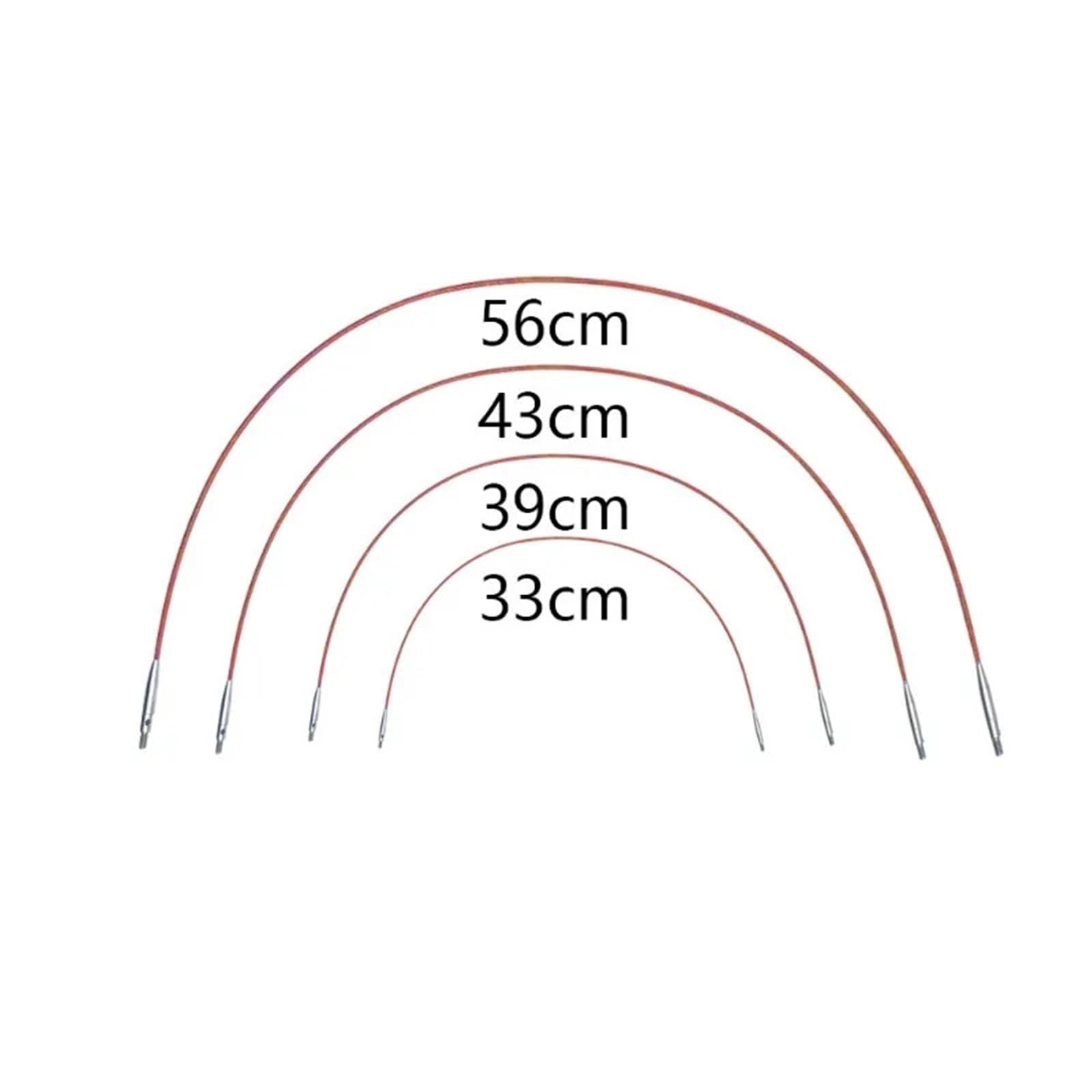 Aguja Circular de bambú carbonizado extraíble, Aguja for suéter, Utensilios de Costura, Juego de Agujas de Tejer Circulares Intercambiables para Principiantes