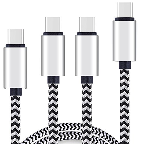 Type C Cable 3Ft 6Ft 6Ft 10Ft 4Pack by Ailun High Speed Type C to USB A Sync Charging Nylon Braided Cable for Galaxy s20, s20+ S20Ultra S10 Plus More Devices Silver Blackwhite Not Micro USB