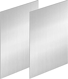 COYOUCO 2Pcs 304 Stainless Steel Sheet, Stainless Steel Metal Sheet, for Craft, Kitchen Stove,100x100x2.5mm