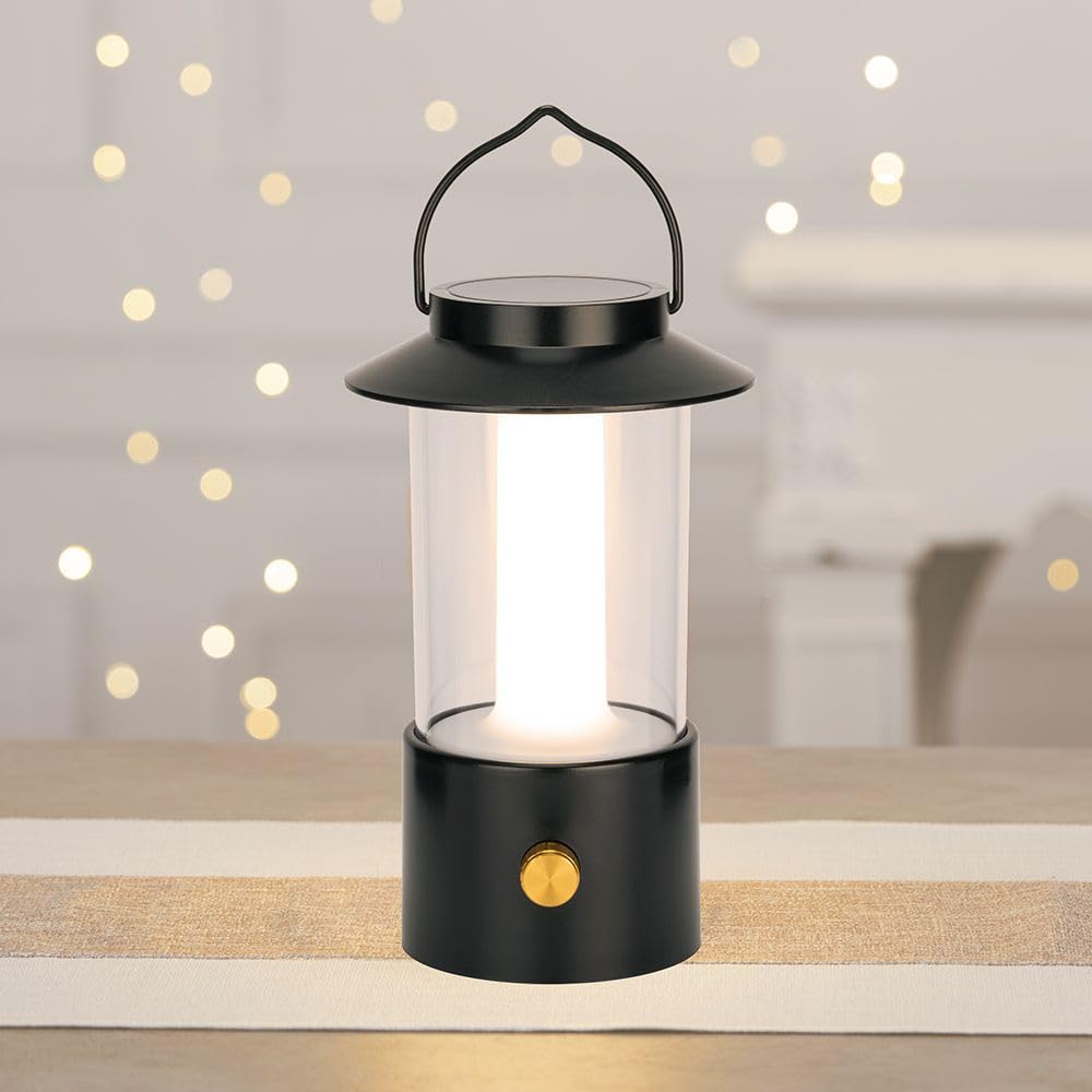 Timer Funktion 6 Stunden Ideen Mit Herz LED-Laterne Mit Henkel – Dimmbar, 3 Farbtemperaturen, Timer, Batteriebetrieben, 11,5cm Ø, 19cm Hoch, Minimalistisch