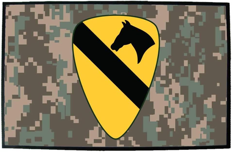 VictoryStore Home Accessories: 1st Cavalry Division Door Mat 24 inches x 36 inches