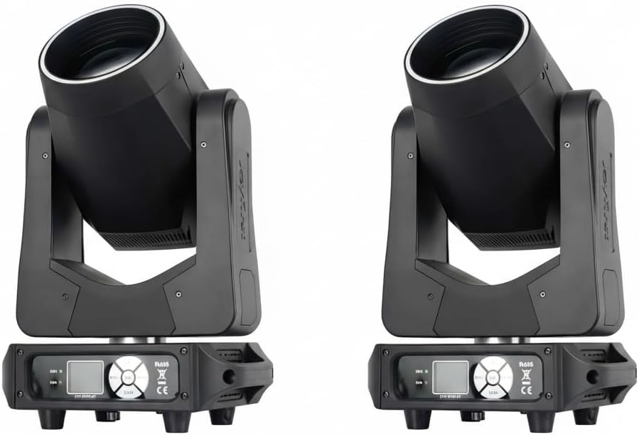 200W Beam Light, LED Stage Ligh with 12 Patterns Color and 8 Colors. Applicable to Concert Bar Wedding Stage (2)