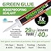 Green Glue Soundproofing and Acoustical Caulk Combo Set - 5 Green Glue soundproof Compound and 1 Acoustic Sealant Adhesive Seal.