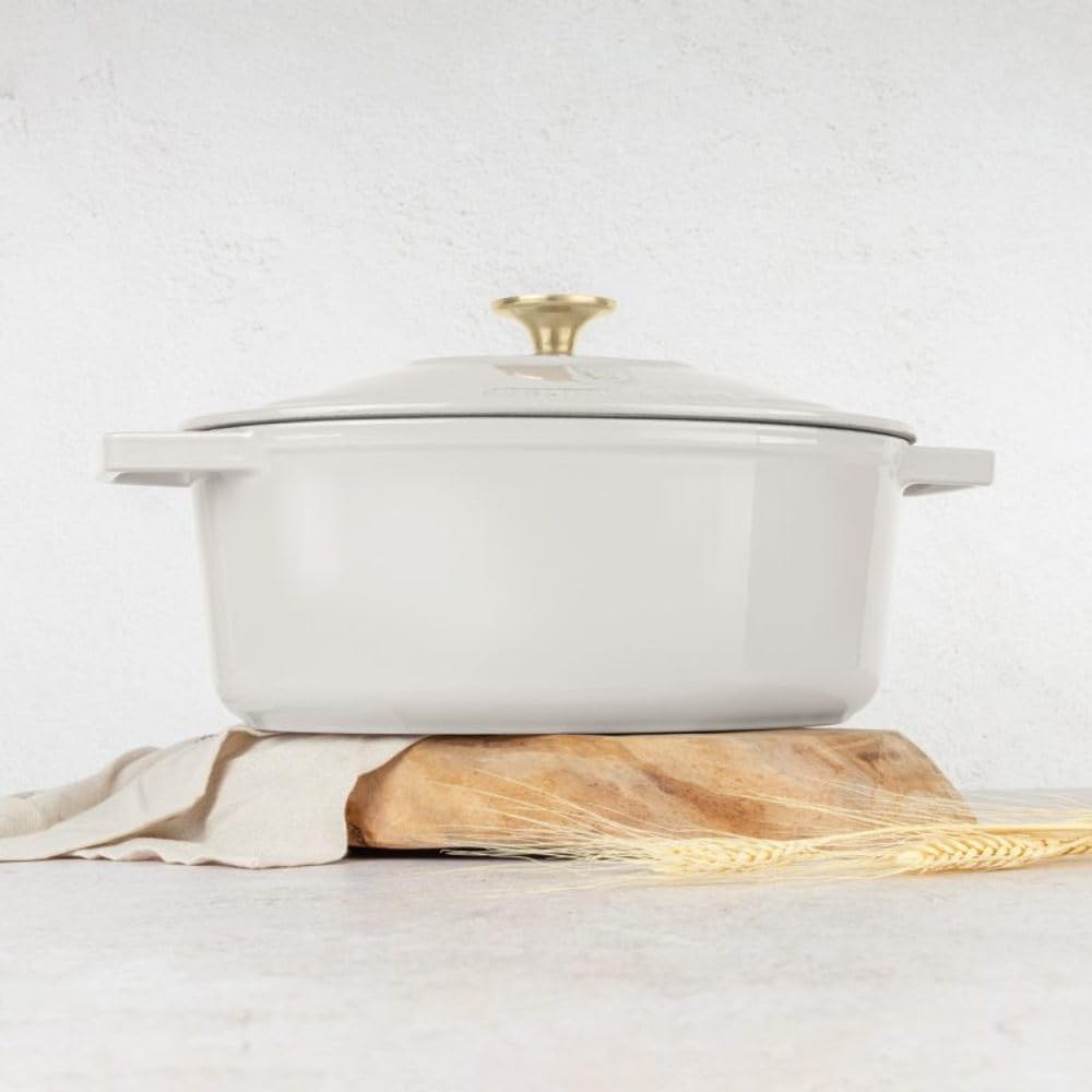 Żeliwna forma do pieczenia z pokrywką 30 cm – Sahara Collection – do piekarnika i kuchenek indukcyjnych