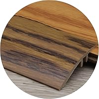 Vista 15 de HCZION Tira de transición de umbral de alfombra, tapetes para pisos, reductor de borde superpuesto, rampa de borde biselado de PVC, tira de umbral