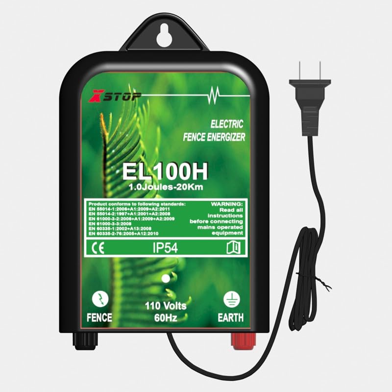 Electric Fence Energizer Full Set XSTOP EL100HSET para caballos y otros animales