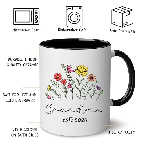 Taza para abuela BSQUIELE 11 oz Cerámica miniatura 3