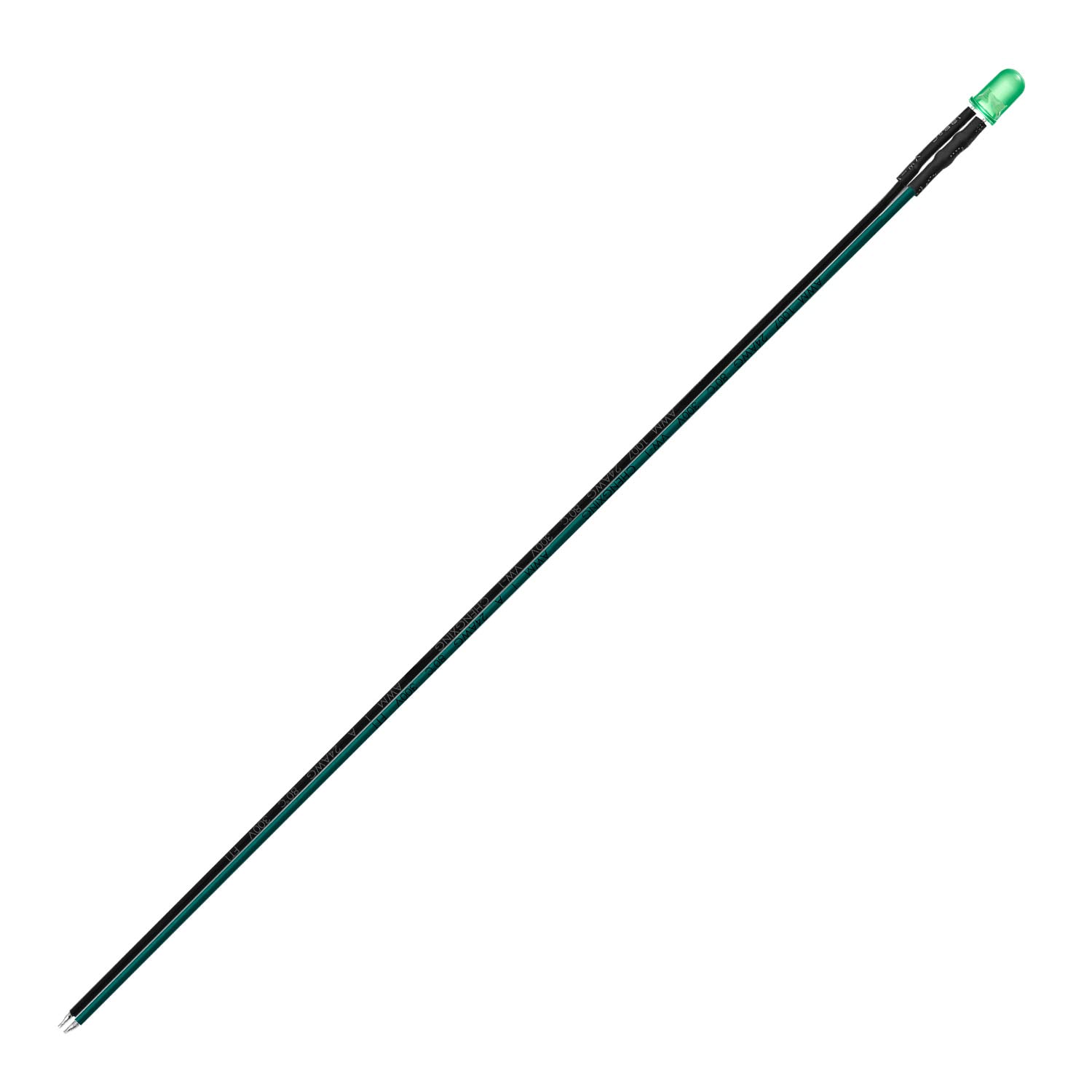 Lot 20 LEDs 5 Mm Vert Pré-câblées 12V - Diode Électroluminescente Ultra Brillante Avec Résistance Intégrée - Idéal Pour Modélisme, DIY, Tableau De Bord