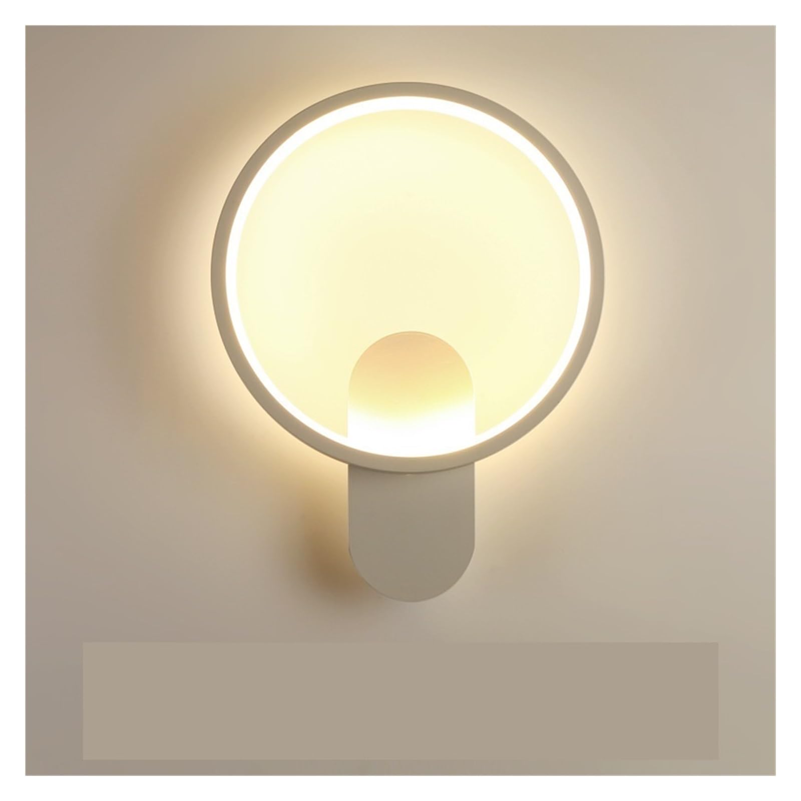 Lampada da parete nordica lampada da camera da letto a led lampada da comodino lampada da parete semplice e moderna sfondo soggiorno lampada da corridoio creativo(Type B White,Warm light)