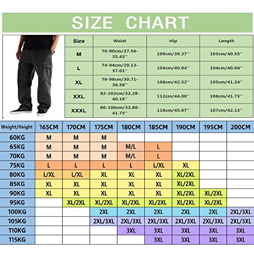 Corduroy Pants Men Baggy Casual Wide Leg Cargo Sweatpants Lightweight Pockets Fall Trousers Big and Tall Hiking Pantalones3
