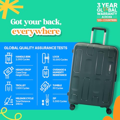 Image of American Tourister Ivy 2.0 | Large Size Check-in Trolley Bag (79 cm) | 360 8 Wheel Travel Luggage | Hard Case Polypropylene (PP) Suitcase | Combination Lock | Dark Forest