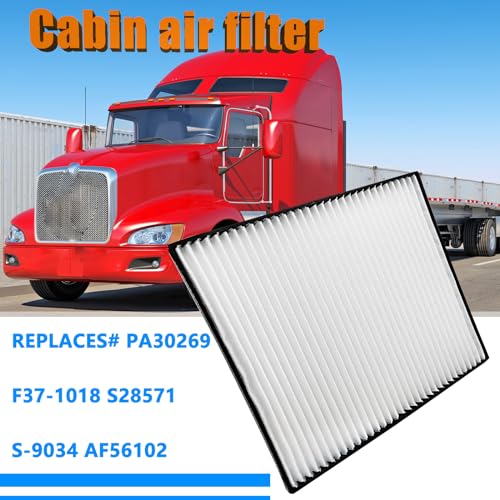 Image of 2pcs Cabin Air Filter Compatible with Kenworth 660 T680 T800 T880 Peterbilt 387 567 579 Replaces# PA30269 F37-1018 S28571 S-9034 AF56102