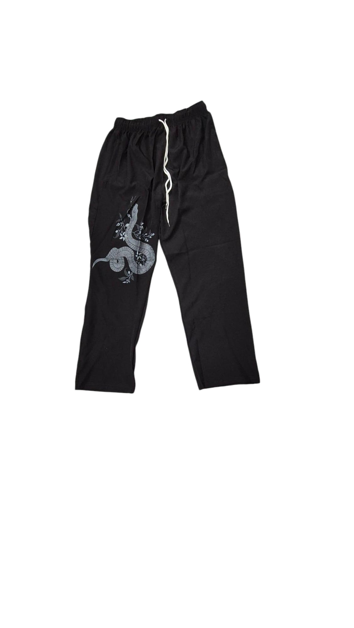Mens ns Lycra Lowers Pajama with Propper Size A1 Priting Branded Looks (1, Black, L)-picture-36