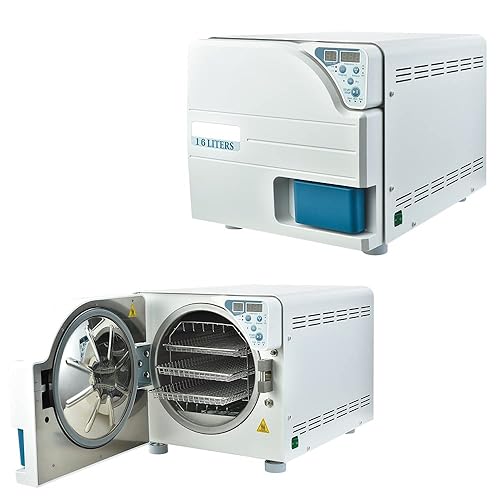 Clase N Mini 250E Autoclave Mesa Esterilizador Alta Temperatura Alta Presión Vapor Acero Inoxidable Máquina 14L 900W Accesorios Completos AC110V