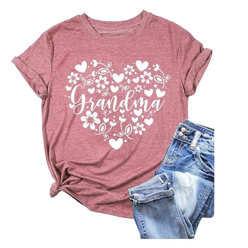 Camiseta casual de verano para mujer, cuello redondo, estampado de letras inglesas, de algodón de color, manga corta, rojo, 3XL