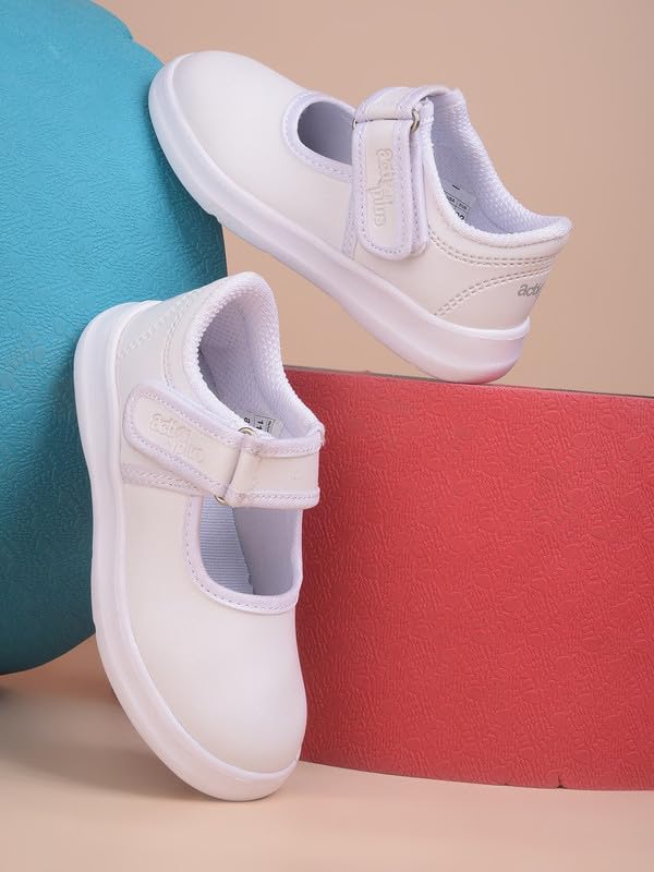 Image of ACTION School Shoes for Girls - Eva Sole Ultra Lightweight, Extra Cushion Footbed, Durable, Long-Lasting, Anti-Germ Technology for Odour-Free Comfort