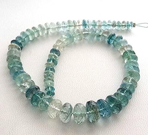 Moss Aquamarine perles facettées de 4 à 10 mm pour créer vos bijoux bohèmes d'été