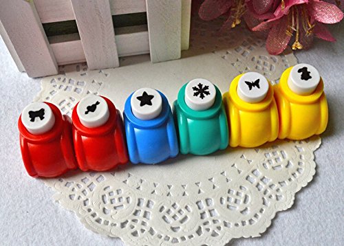 Fascola Mini Paper Craft Punch Card Scrapbooking Engraving Kid Cut Diy Handmade Hole Puncher For Festival Papers And Greeting Card Set Of 20 With Random Colors (Set Of 20) #TOP6