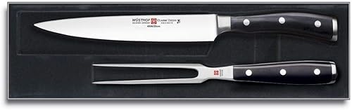 Miniatura 2 de Wusthof Classic IKON - Juego de tallado, 2 piezas, color negro