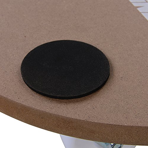 Silverline 739663 piattaforma rotonda con ruote