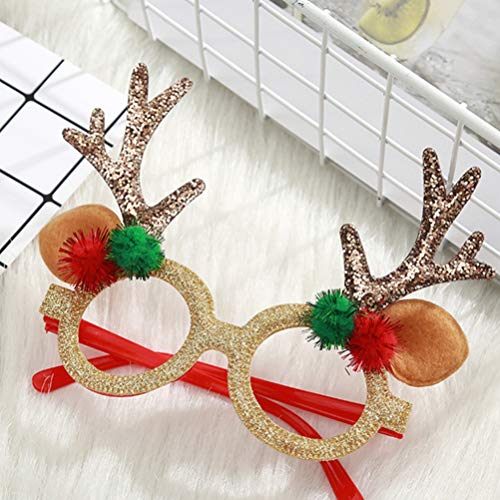 KESYOO 4 Pcs Ã“culos de Festa de Natal Chifres de Rena Ã“culos EngraÃ§ados Ã“culos de Alce para O Na