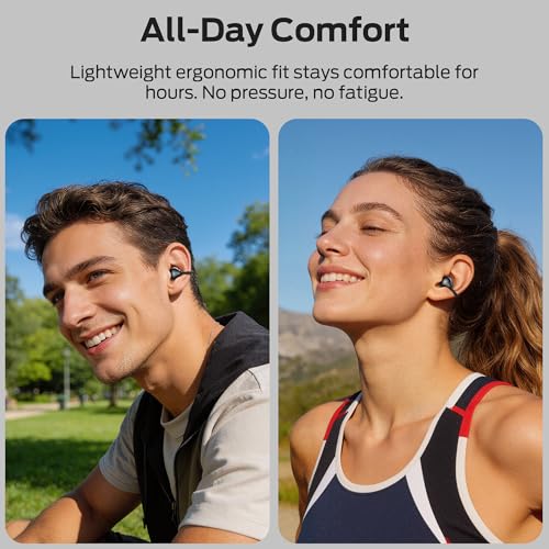 Image of Monster Airclip AC700 Wireless Earbuds, Unique Design, Compact and Portable, Bluetooth 6.0 Open Ear Stereo Headphones, Clear Calls