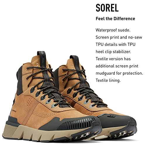 Sorel Men's Kinetic Rush MID WP Sneaker — Waterproof Suede Sneakers3
