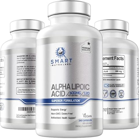 Alpha Lipoic Acid 600mg - 240 Vegan Capsules Cover